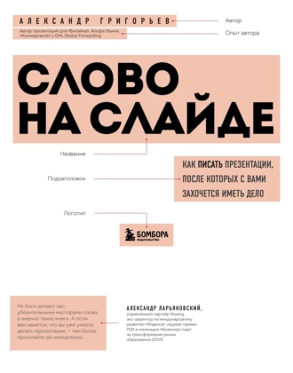 Постер книги Слово на слайде: как писать презентации, после которых с вами захочется иметь дело